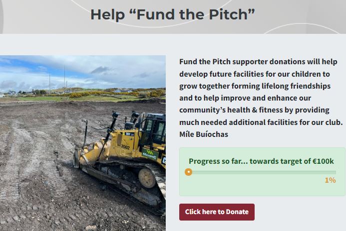 Donations for our New Pitch