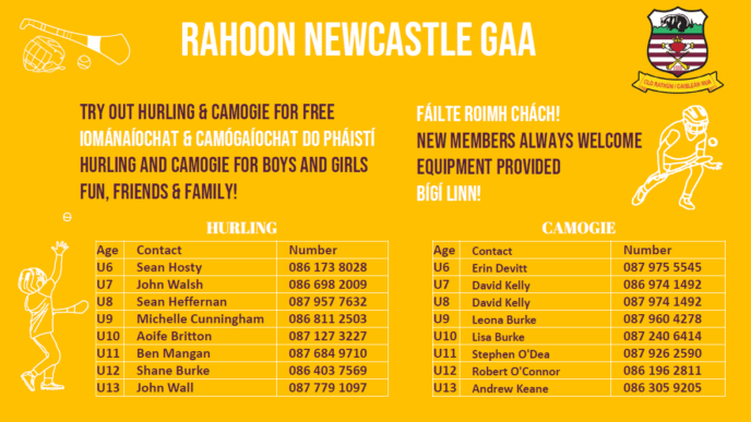 Hurling & Camogie Contacts